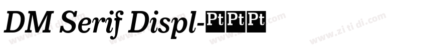 DM Serif Displ字体转换 DM Serif Displ字体转换